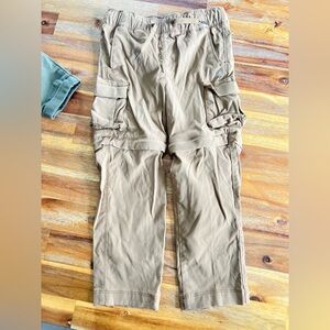 Kids Tan Cargo Pants